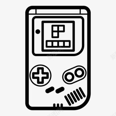 复古信笺gameboy游戏手持游戏机图标图标