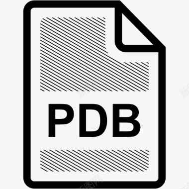 PDF文件格式pdb文件扩展名格式图标图标