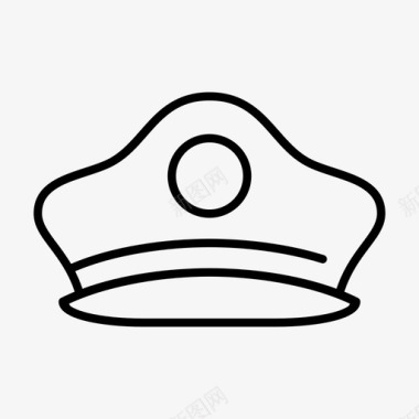 海军帽划船帽航海帽图标图标