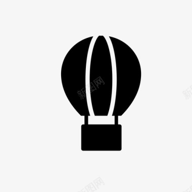 大气球热气球图标图标