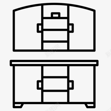 现代沙发家具家具军械库床图标图标