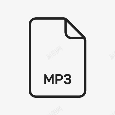 mp3文件音频文件扩展名图标图标