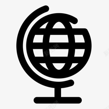 地球仪桌面球仪宇宙仪图标图标