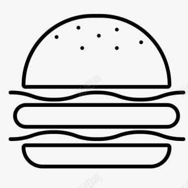 汉堡奶酪快餐图标图标
