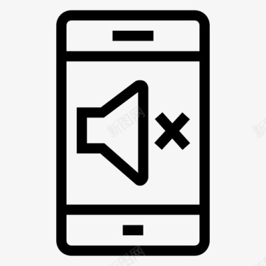 天翼手机标识手机iphone静音图标图标