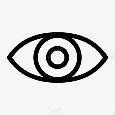 瞳孔眼睛晶状体瞳孔图标图标