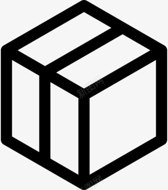 六面体盒子装饰图标图标