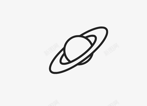 土星行星太空图标图标