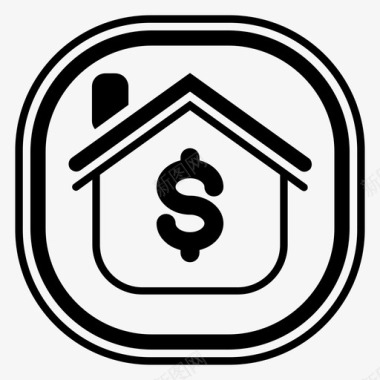 房价房屋金融房产图标图标