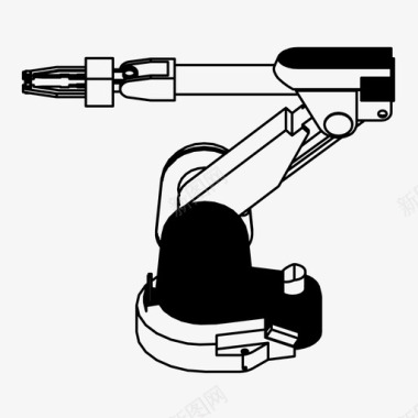 生产机械臂未来工业图标图标