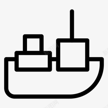 货物船舶运输图标图标