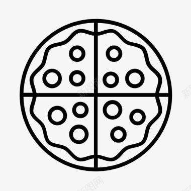 披萨博客美食图标图标