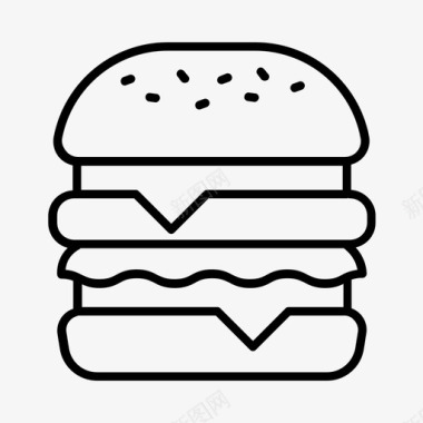 汉堡博客美食博客图标图标
