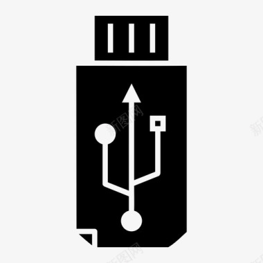 USB端口闪存驱动器usbusb徽标图标图标