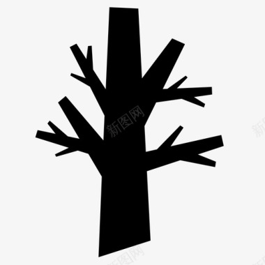 树树枝大自然图标图标