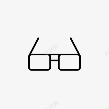 眼镜镜框办公用品图标图标