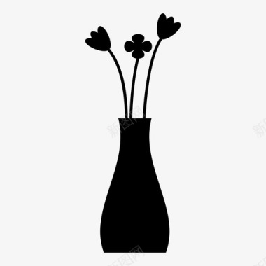 花瓶花花瓶图标图标