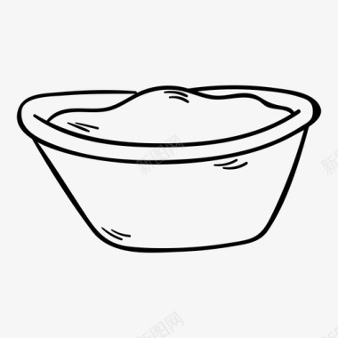 青花碗碗食物盘子图标图标