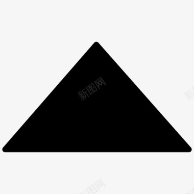 向上箭头形状三角形图标图标
