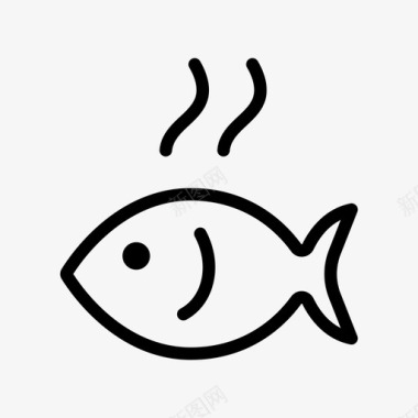 海鲜菜肴鱼图标图标