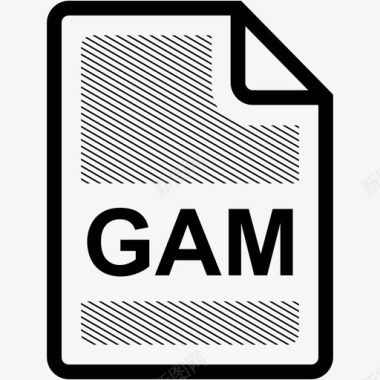 mpg格式gam文件扩展名格式图标图标