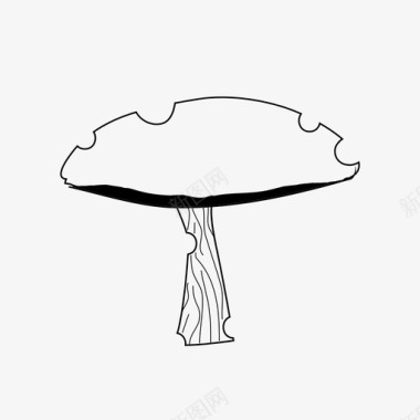 蘑菇抽象爱丽丝梦游仙境图标图标