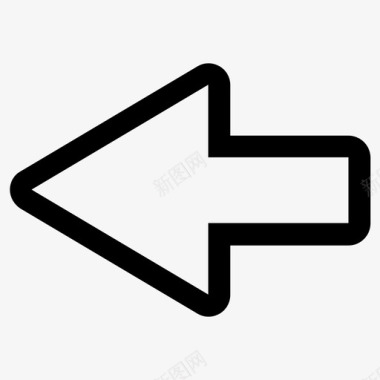 向左旋转向左箭头图标图标