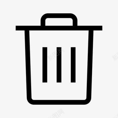 垃圾箱删除垃圾桶图标图标
