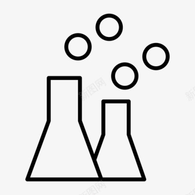 污染的空气工厂污染空气污染工业图标图标