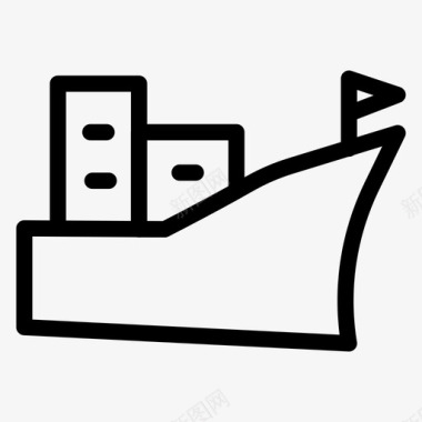 船舶货物交付图标图标