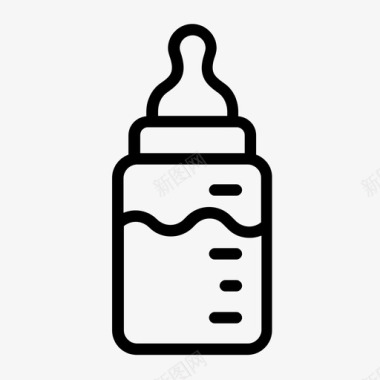奶瓶宝宝奶水图标图标