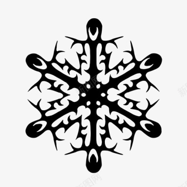 雪花水晶花图标图标