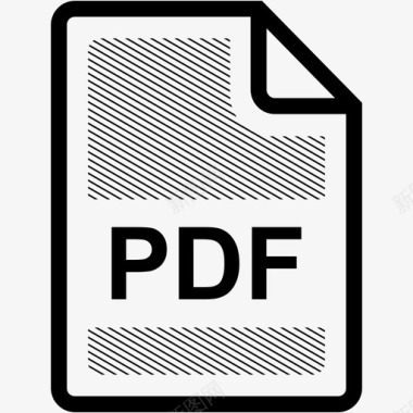 PDF文件格式pdf文件扩展名格式图标图标