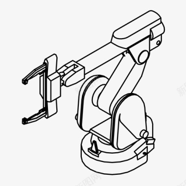 未来光效机械臂未来工业图标图标