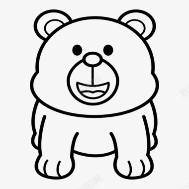 动物熊动物图标图标