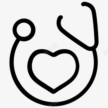 心脏治疗健康医疗保健图标图标