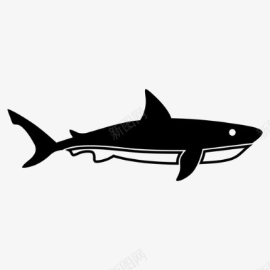鲨鱼鱼大鲨鱼图标图标