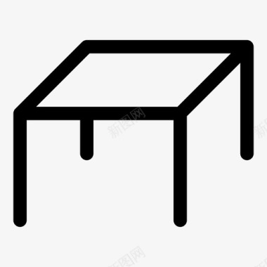 桌子书桌家具桌子图标图标