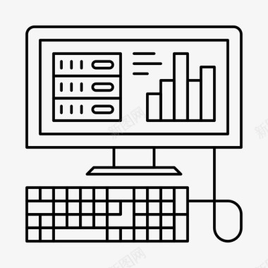多彩图表服务器诊断分析图表图标图标