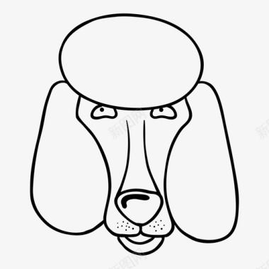 彩绘宠物狗动物宠物图标图标