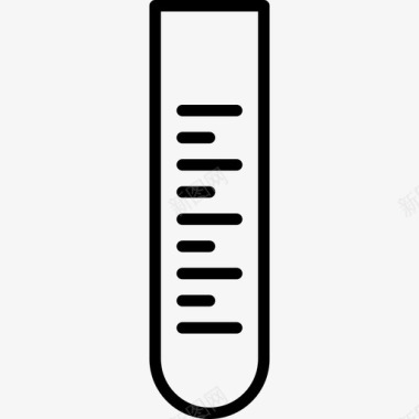 实验室玻璃器皿试管化学玻璃器皿图标图标