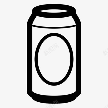 啤酒罐酒精饮料图标图标