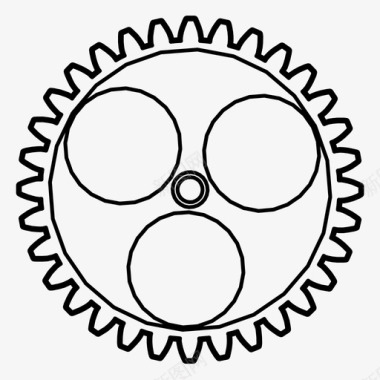门禁机器齿轮发动机机器图标图标