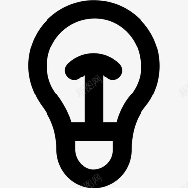 灯泡创意电图标图标