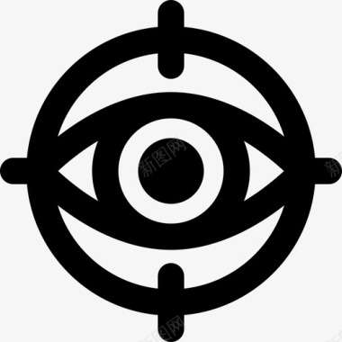 眼睛标志眼睛和目标商业商业和办公室图标图标