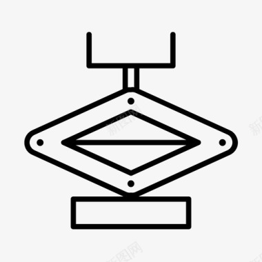 汽车千斤顶汽车机械图标图标