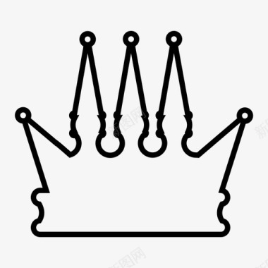 皇冠君主公主图标图标