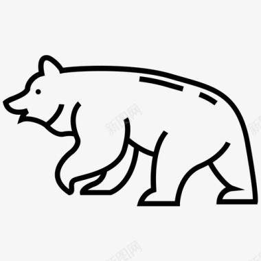 熊动物森林图标图标