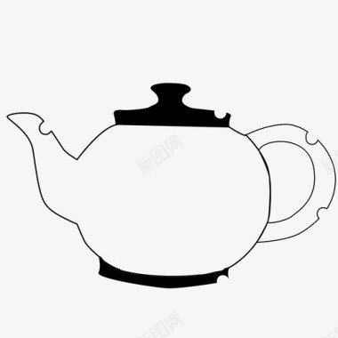 抽象茶杯仙境图标图标