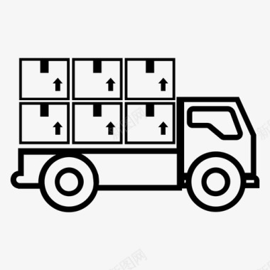 送货物流服务图标图标